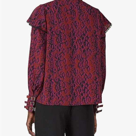 Koche Lace Trim Python Top woman’s size 36 or US size 4 - Picture 4 of 10